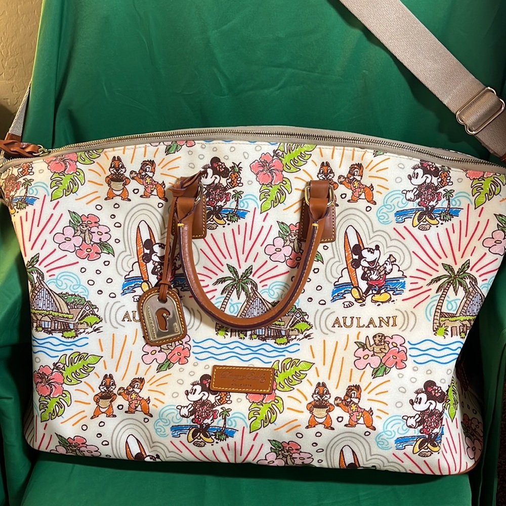 Disney Aulani Dooney & Bourke Leather Duffle with shoulder strap